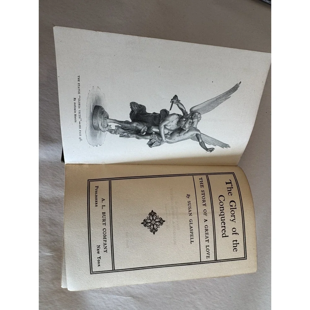 Antique 1909 THE GLORY OF THE CONQUERED Decorative Hardcover Book